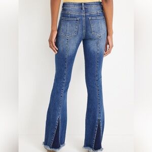KanCan Flare High Rise Back Seam Jean Sz 30
